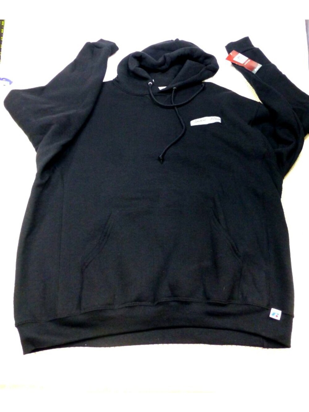 Russell Athletic Stewart–Haas Chevy Bowtie Racing Black Hoodie XL Adult Pullover
